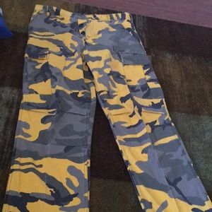 Yellow Camo Pants